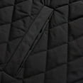 thumbnail image 6 of HOOMEUMY Mens Quilted Bomber Jackets Casual Workout Long Sleeve Clothes Fashion 2025 Trendy Classic Solid Coat Turndown Collar Jacket Loose Fit Design Black L, 6 of 8