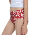 thumbnail image 7 of Pofeuu Popcorn2 Print Soft Cotton Underwear Girls'Briefs Soft Undies, 7 of 7