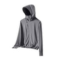 thumbnail image 5 of Baberdicy Dark Gray Women's Ice And Sun Protective Jacket Light And Breathable Cycling Jacket, M, 5 of 5