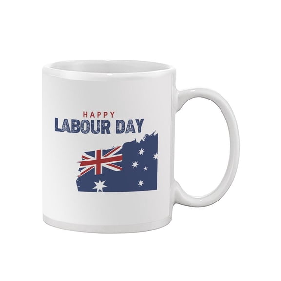 Happy Labour Day Sober Design Mug - Image by Shutterstock,
