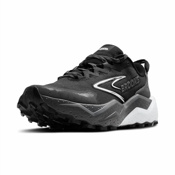 Brooks Men’s Caldera 8 Ultra Trail Running Shoe - Black/Blackened Pearl/White - 8.5 Medium