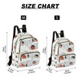 thumbnail image 2 of FORMRS Mini Backpack Purse for Women Quilted Travel Daypack Casual Shoulder Bag, Cartoon Red Houses, 2 of 7