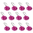 thumbnail image 1 of MarinaVida 12pcs Shower Curtain Hooks,Anti Rust Decorative Resin Hooks for Bathroom,Bedroom,Living Room, 1 of 2