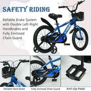 ICEELF 14 inch Kids Bike, Carbon Steel Frame, Dual Brakes, Adjustable Seat,Training Wheels for Boys Girls Ages 3-12