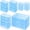 Blue, variant on Multi-Size Small Plastic Storage Containers with Hinged Lids, Clear, 24-Pack