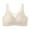 Beige, variant on Women Comfort Solid Bra Front Buckle Lace Edge Seamless Yoga Sleep Bra for Movement and Comfort with Adjustable Gathering Design XXL Beige