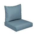 thumbnail image 3 of Sunbrella Sorra Home  Outdoor Knife Edge Deep Seating Pillow and Cushion Set 23 in W x 27 in D x 5 in H - Denim, 3 of 5