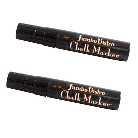 UPC: 0842497170565 | Marvy Uchida Jumbo Point Chalk Markers Black 2/Pack