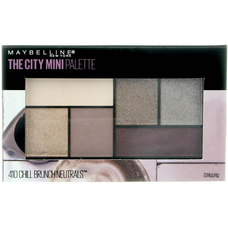 oz Mini of Palette City 3) Neutrals, (Pack Makeup, 0.14 Chill Brunch Eyeshadow The Maybelline