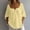 Yellow, variant on Hueook Fall Tops for Women Scoop Neck Women's Casual Long-Sleeved Button-Up Collar Pullover Loose Top Yellow 3X