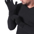 thumbnail image 5 of Grofry Men Gloves Thicken Winter Knitted Woolen Gloves Warm Full Finger Mittens, 5 of 8