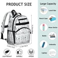 thumbnail image 4 of Journey Student Backpack Adjustable Shoulder Straps Chest Buckle Lightweight Durable School Backpack, 4 of 6