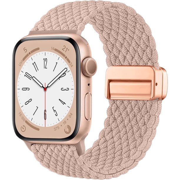 Solo Loop Compatible con Correa Apple Watch 45mm 44mm 49mm 46mm 42mm 41mm 40mm 38mm Hombre Mujer, Correas Ajustable Magnética Elástica de Nylon para iWatch Series 11 10 SE Ultra 9 8 7 6 5 4 3 2 1