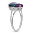 thumbnail image 2 of Galaxy Gold 14K Solid White Gold Pear Shape 5.00 CTW Ring with Grown Genuine Alexandrite Color Changing (9.5), 2 of 2