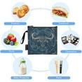 thumbnail image 5 of Haosy 3 Pack Reusable Ziploc Bags BPA Free Healthy Food Storage Bag Leakproof Sandwich Snack Freezer Bags Taurus Of Zodiac, 5 of 7