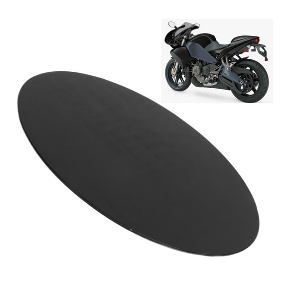 Motorcycle License Plate, Universal Oval Number Plate Aluminum 2.5mm Thickness Brushed Finish Rustproof Universal Number Plate for Custom