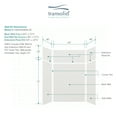 thumbnail image 5 of Transolid EWKX604896-39 Expressions 60" W X 48" D X 96" H Six Panel Shower Wall Kit - Grey, 5 of 6
