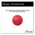 thumbnail image 3 of Champion Sports Playground Ball, 6", Red, 3 of 5