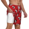 thumbnail image 3 of Goofa Bulldog Red Printed Men's Swim Trunks Board Shorts Quick Dry Mens Swimming Trunks with Compression Liner,Breathable Fit Hawaii Beach Shorts-XX-Large, 3 of 9
