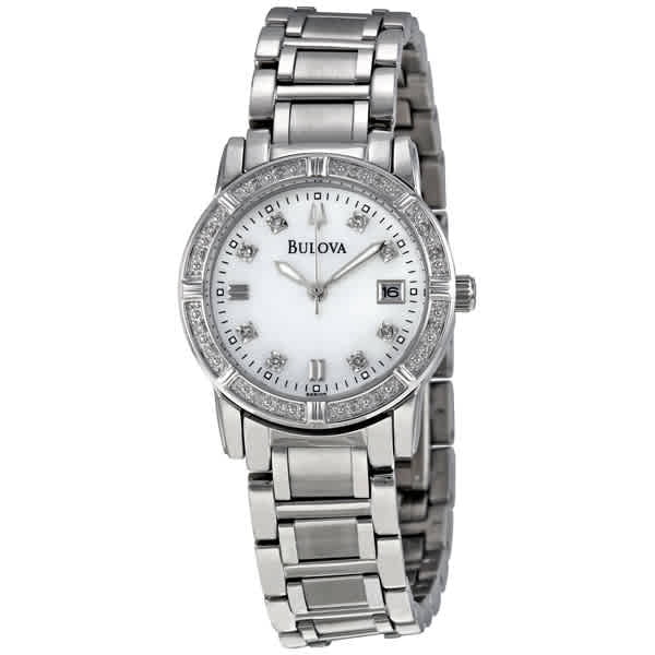Bulova Ladies' Marine Star Watch - Diamond Accents, Sapphire Crystal, 100M Water Resistant