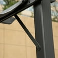 thumbnail image 7 of Outsunny 9'10" x 9'10" x 7'3.75" Gray Aluminum Pergola with Retractable Water-Resistant Shade Canopy, 7 of 7