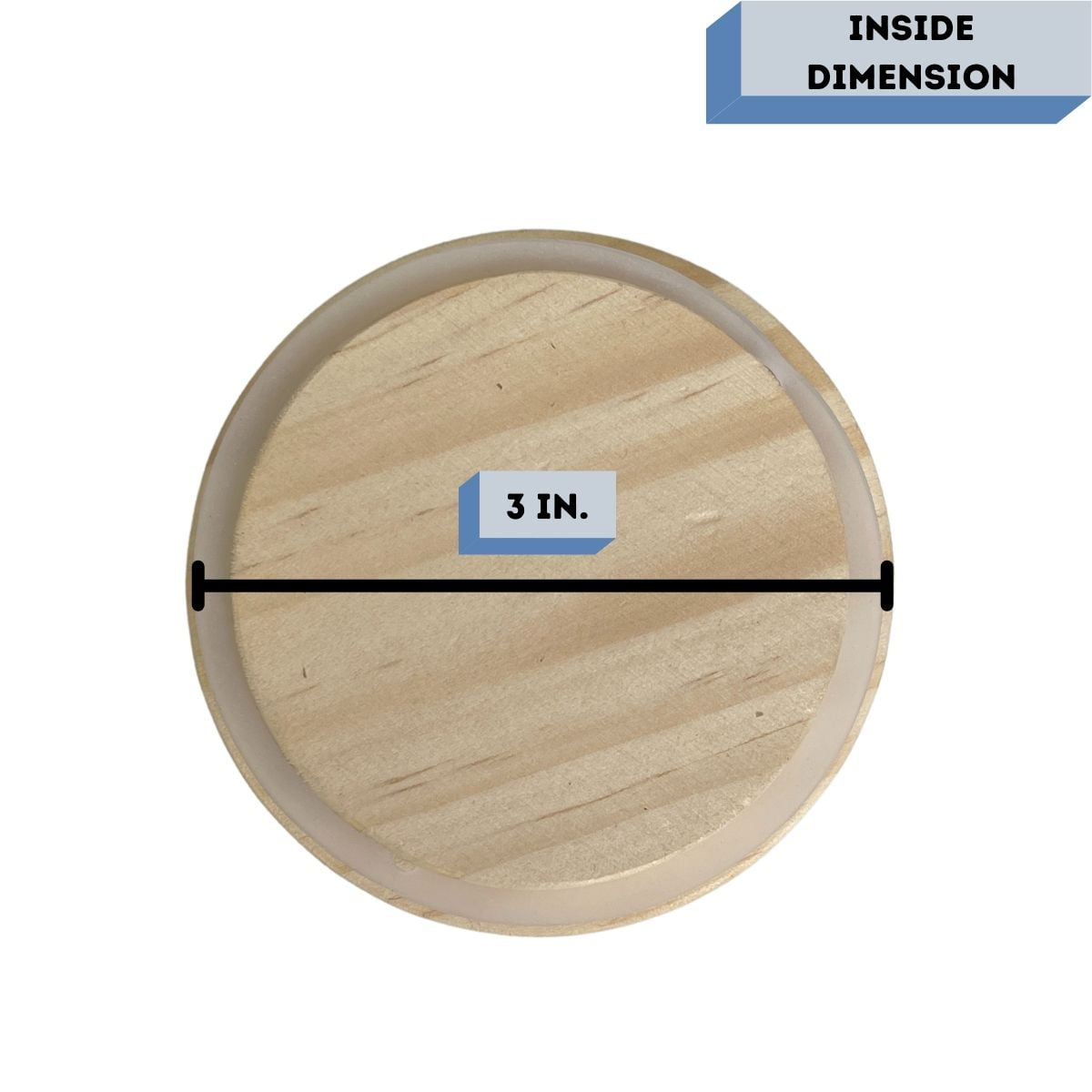 Natural Wood Candle Lid - Fits our 9.5 oz Monticiano Candle Making Supplies (Box of 12) FREE SHIPPING