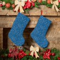 thumbnail image 6 of KLL Blue Star Print for 18" Christmas Stocking Snowman Xmas Stocking Holiday Christmas Decoration Gifts for Family Kids, 6 of 8