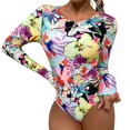 thumbnail image 1 of Gibobby Trajes de Baño para Mujer Body de cintura alta con estampado sexy, , cómodo, a la moda para mujer(B,CH), 1 of 5