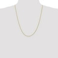 thumbnail image 4 of 14K Yellow Gold Rope Chain Necklace 24 inch 1.5 mm Diamond-cut with Lobster Clasp, 4 of 4