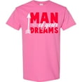 thumbnail image 3 of Inktastic Valentine's Day Man of Your Dreams with a Heart and Arrow T-Shirt, 3 of 5