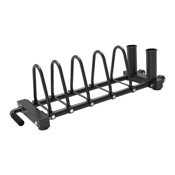 Soporte para barra de gimnasio, organizador de accesorios de ejercicio, marco de acero al carbono, fitness Almohadillas planas S