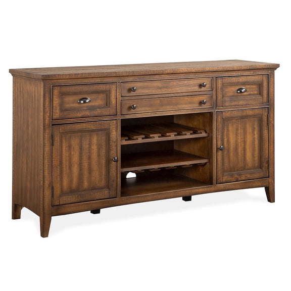 Magnussen Bay Creek Wood Buffet in Toasted Nutmeg