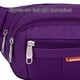 thumbnail image 4 of Riñonera deportiva de lona para hombre y mujer, informal, de un solo hombro, para exteriores, impermeable, color morado, 4 of 5