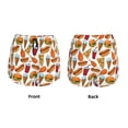 thumbnail image 5 of Picia Hot Dog Burger Pattern Women's 2 in 1 Athletic Running Shorts High Waisted Workout Casual Gym Sweat Shorts with Comfy Liner Zipper Pockets-Small, 5 of 9