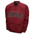 thumbnail image 2 of Men's Franchise Club Cardinal Arkansas Razorbacks Members Windshell V-Neck Pullover Jacket, 2 of 3