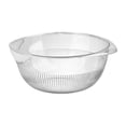 thumbnail image 4 of Colador de alimentos, colador de granos, colador de lavado, escurridor, grande, ligero, duradero, cesta de lavado de arroz para limpiar frutas, arroz, Blanco perfecl colador de arroz, 4 of 8