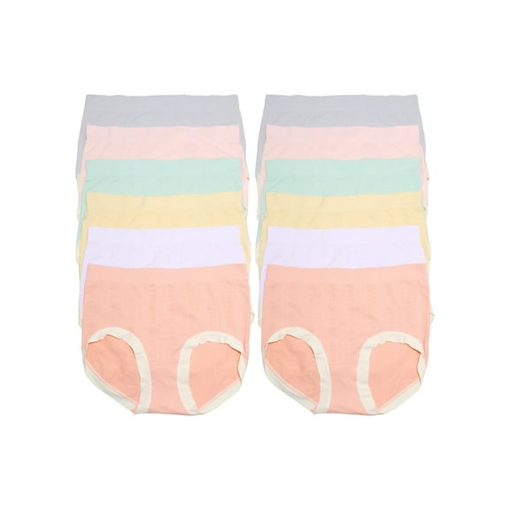 Angelina Seamless Classic Mid-Rise Briefs (12-Pack)