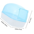 thumbnail image 2 of WEUVEB 2Ud Casa De Para Hámster De Plástico Azul Con Estilo Moderno Y Funcional, 2 of 8