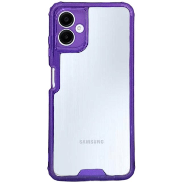 Funda Uso Rudo Cely Vesmir 360 Contonor Para Samsung A06 Morado Más 2 Micas de Cristal