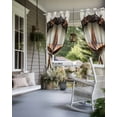 thumbnail image 4 of nqOlkjepod Outdoor Curtains for Patio Waterproof, Western Star Brown Outdoor Privacy Panels Grommet, Country Farmhouse Retro Texture Blackout Outside Curtains for Porch/Cabana 54"x95", 1 Panel, 4 of 8