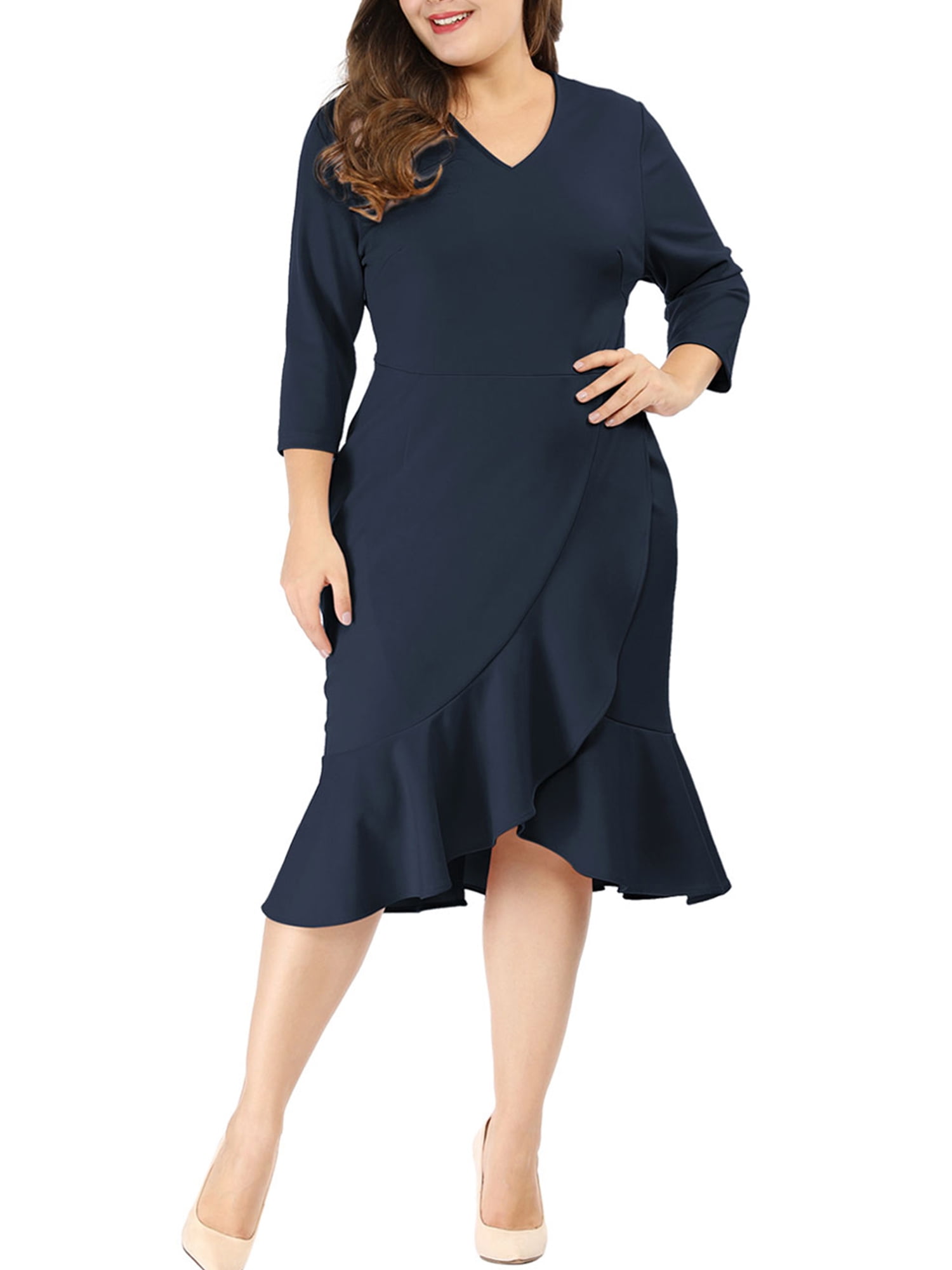 junior plus size white dresses