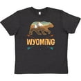 thumbnail image 3 of Inktastic Wyoming Vacation Bear Silhouette Youth T-Shirt, 3 of 5