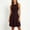c01Red, variant on Hduncf Women's Casual Dresses Trendy Waistline Round Neck Sleeveless Striped High Waisted A Line Bodycon Dresses Red M