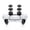 Black, variant on GeekShare Thumb Grip Caps for PS4 PS5 and Switch Pro Controller Thumbsticks Cover 6 PCS Black