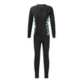 thumbnail image 5 of Sholeno Girls Quickly Dry Rash Guard Bathing Suit UPF 50+ Long Sleeve Swimsuit Beach Sports Swimwear Black 16, 5 of 7