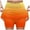 Z1-Orange, variant on vigerkar Elastic Yoga Skorts for Women Tiered Skinn High Wasited Skirts Workout Tennis Jogger Shorts with Pockets Red, 5XL