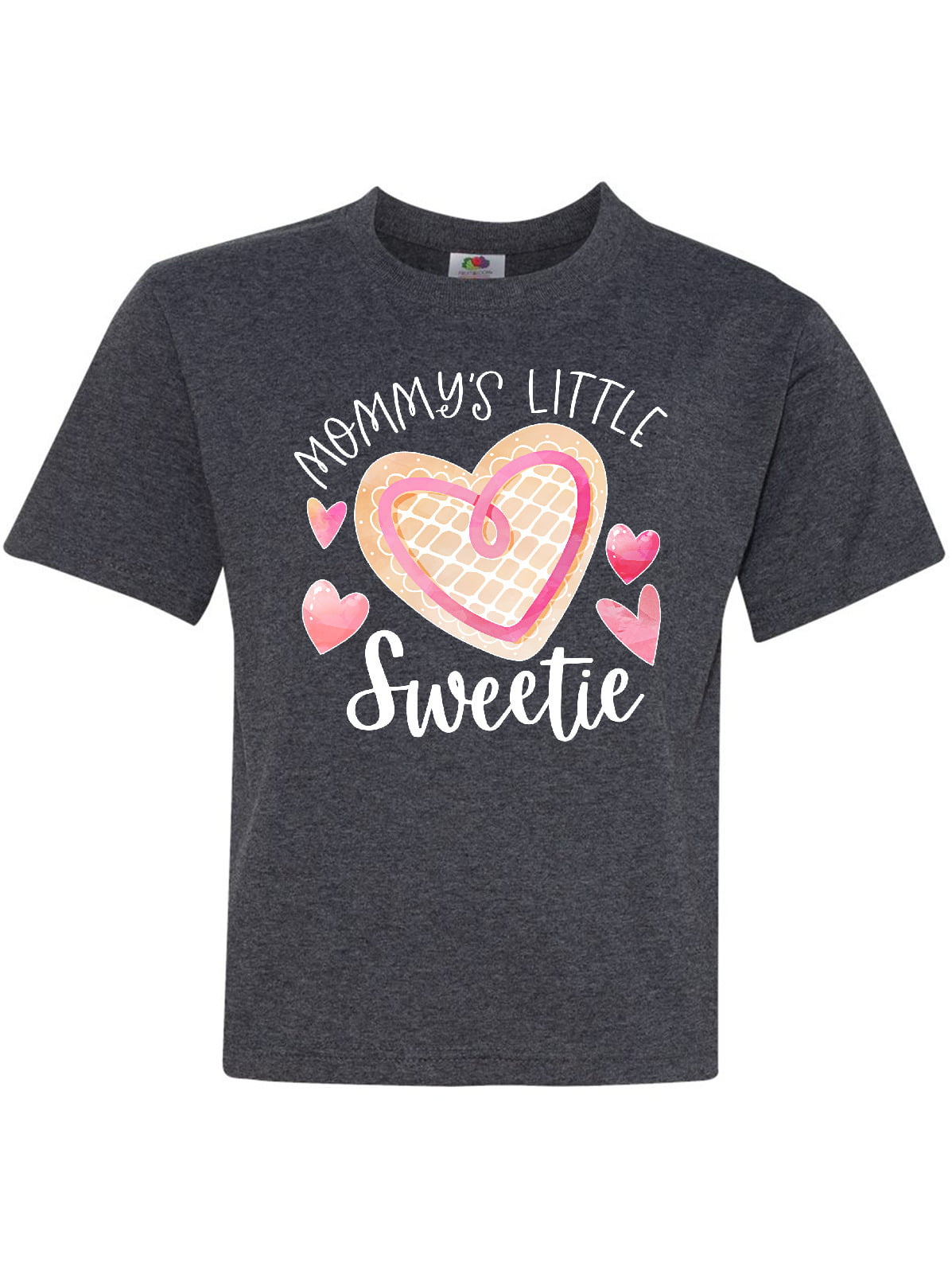 Mommy's Little Sweetie with Pink Heart Cookie Youth T-Shirt - Walmart ...
