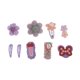 thumbnail image 1 of 9 Piezas de Clips para el Cabello de Flores Lindas de Moda para Niñas y Niños en Color Púrpura, 1 of 3