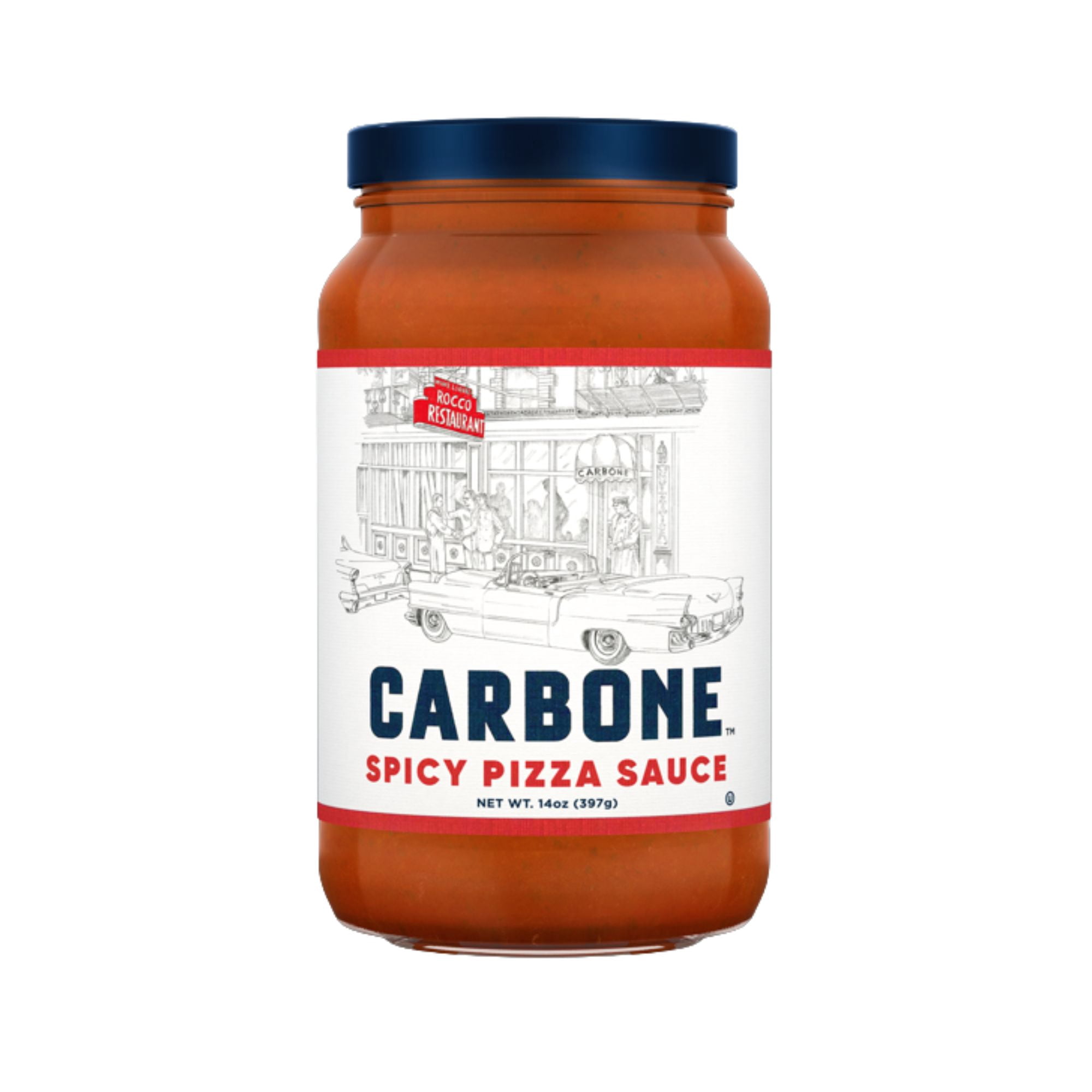 Carbone, Spicy Pizza Sauce, 14 oz, All Natural Vegetarian