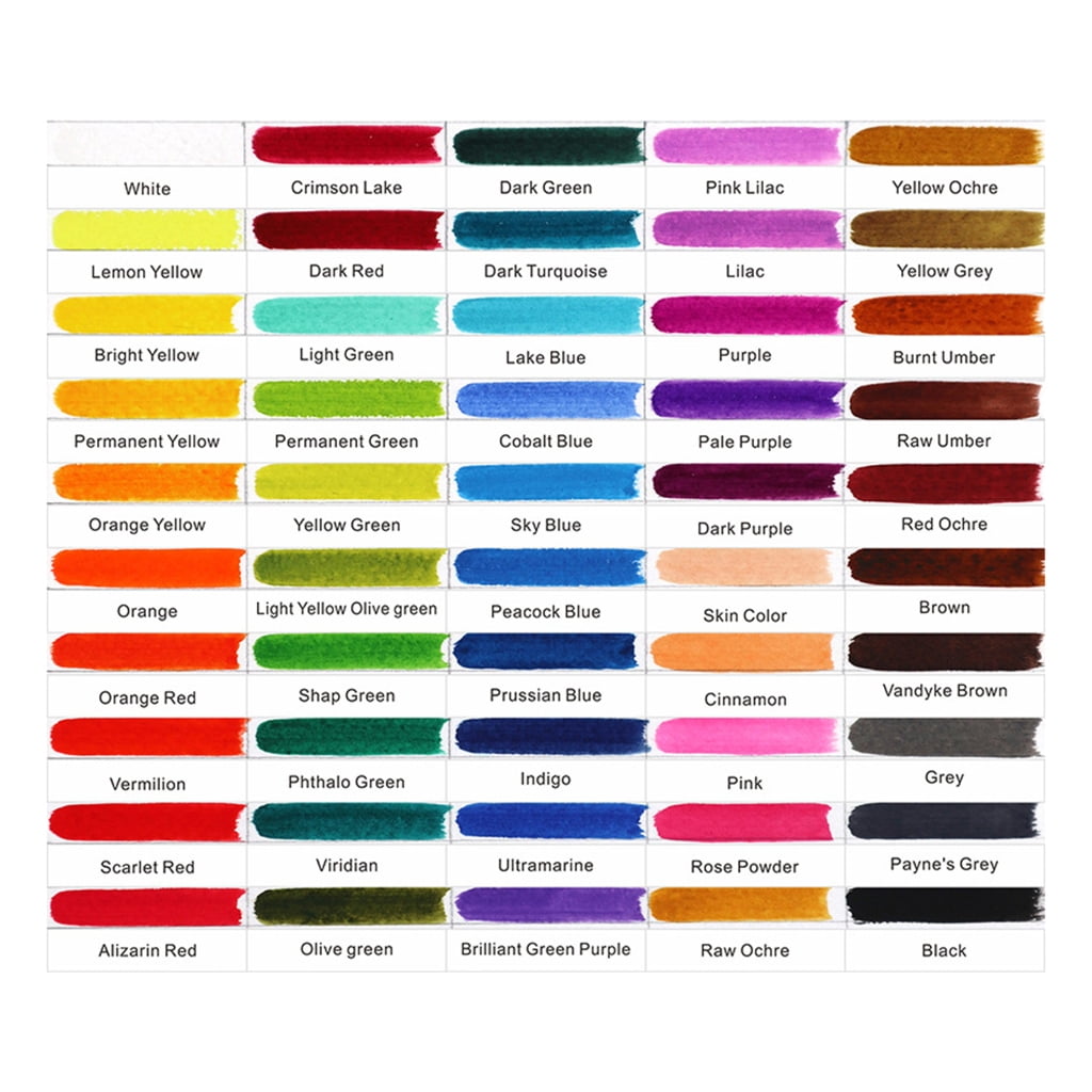 Watercolor Paint Set,50Colors Watercolor Paint Washable Water Color Paints Sets